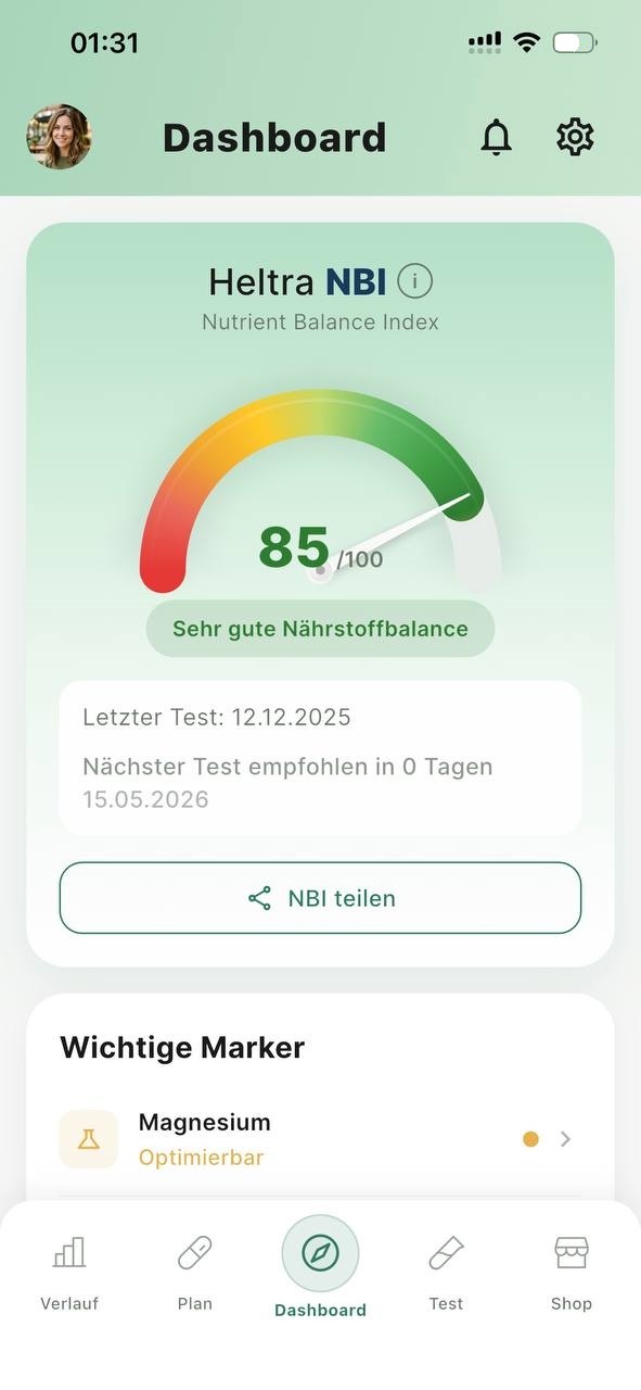 heltra App Dashboard